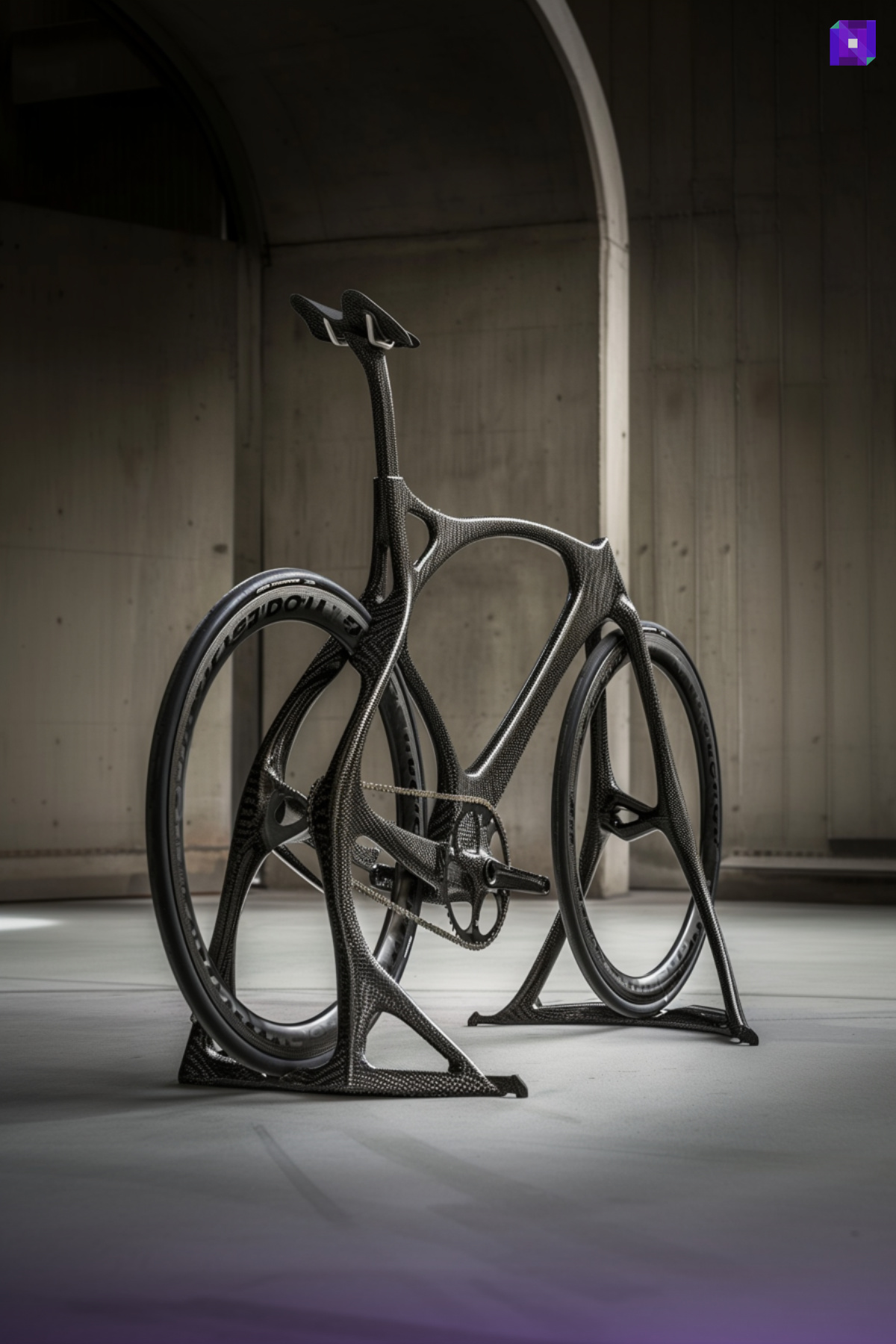 Carbon Fiber 3D printed bike frame