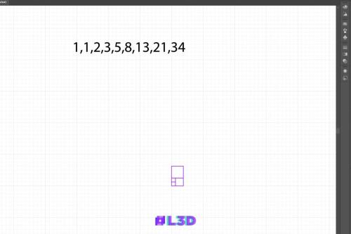 Step 6 in creating the golden ratio spiral